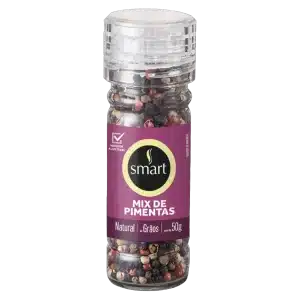 MIX DE PIMENTAS COLORIDAS C/ MOEDOR 50G